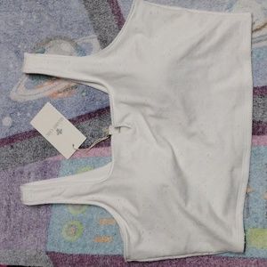 New shabby chic top with built in bra size XL new with tag